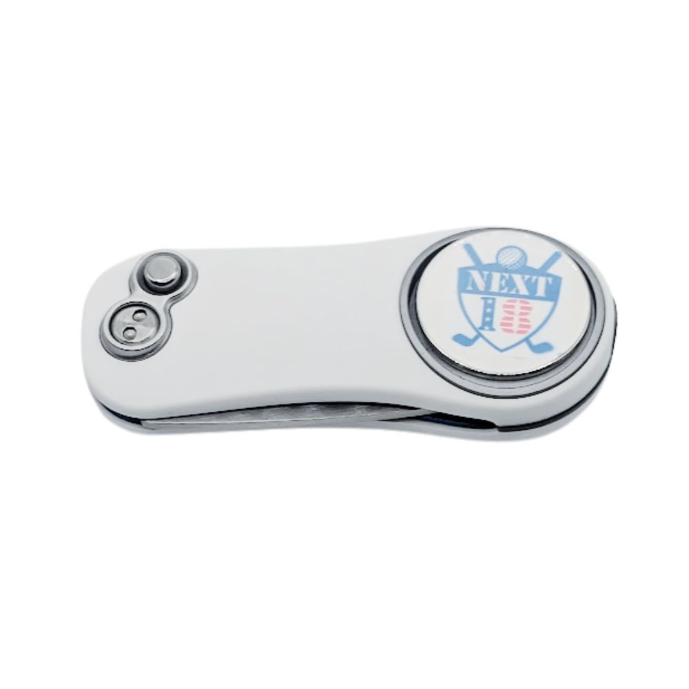 Next 18 × PitchFix Original Divot Repair Tool + Magnetic Ball Marker - Image 2